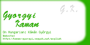 gyorgyi kaman business card